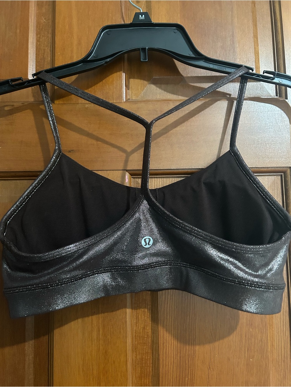 lululemon athletica Shimmery Brown Strappy Sports Bra